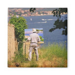 Artist in St. Tropez Refrigerator Magnets