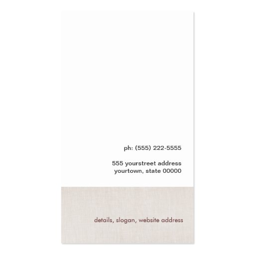 Artist Paint Brushes Painter Business Card (back side)