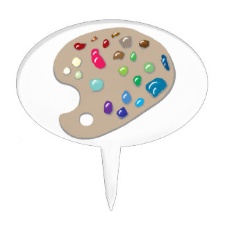 Artists Palette Cake Toppers Zazzle