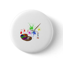 Artist Palette Pinback Buttons