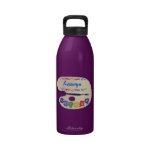 Artist Palette Name Design Water Bottle