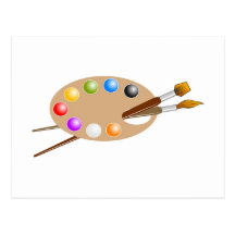 Artist Palette Post Card