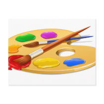 Artist Palette Postcard