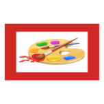 Artist Palette Rectangular Stickers