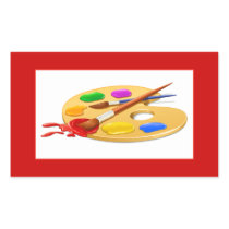 Artist Palette Rectangular Stickers