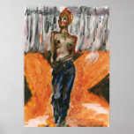 Artist Sketch - Figure of a Model Posters