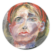 Artist Sketch - Portrait of a Model stickers