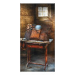 Artist - The etching table Personalized Photo Card