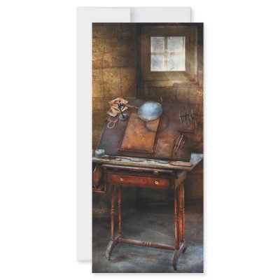Artist - The etching table Rack Cards by suburbanscenes