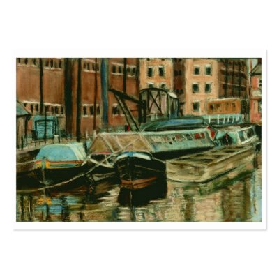 Artist Trading Card, Gloucester Docks Business Card Template by helikettle