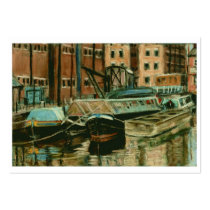 Artist Trading Card, Gloucester Docks Business Card Template