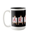 Artist word mug mug