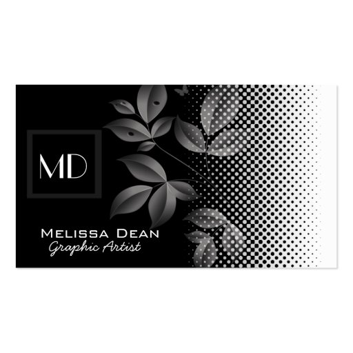 Artist Writer Business Card Template (front side)