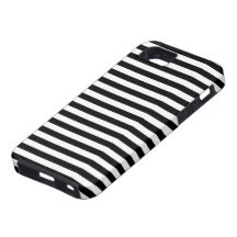 Artistic Abstract Retro Stripes Lines White Black iPhone 5 Case