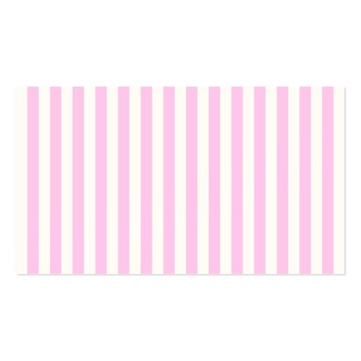 Artistic Abstract Retro Stripes Pink White Business Card Template (back side)