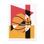 Artistic Basketball Postcard