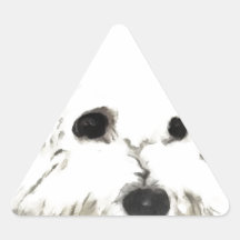 Artistic Bichon head aquarelle Sticker