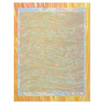 Artistic Borders n Sky Blue Waves letterhead by doonagiri Artistic Borders n Sky Blue Waves letterhead