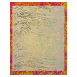 Artistic Borders n Sky Blue Waves Letterhead Design