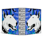 Artistic Bull Terrier Dog Breed Design Vinyl Binder