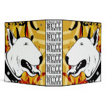 Artistic Bull Terrier Dog Breed Design binders