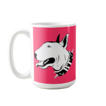 Artistic Bull Terrier Dog Breed Design Coffee Mug