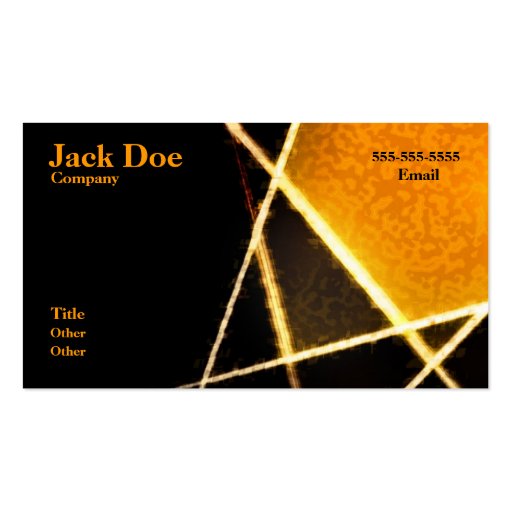Artistic business card (front side)