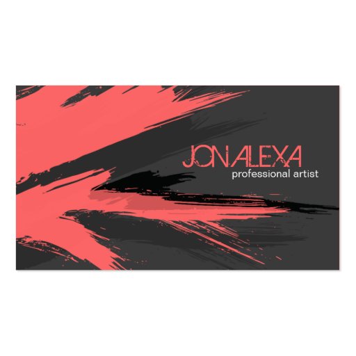 Artistic Business Card (front side)