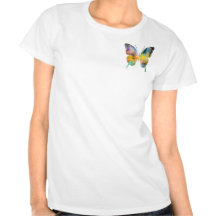 Artistic Butterfly Tee Shirts
