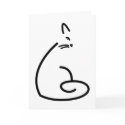 Artistic Cat Silhouette cards by cre8iveheart Artistic Cat Silhouette cards