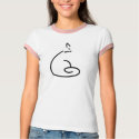 Artistic Cat Silhouette T-shirt