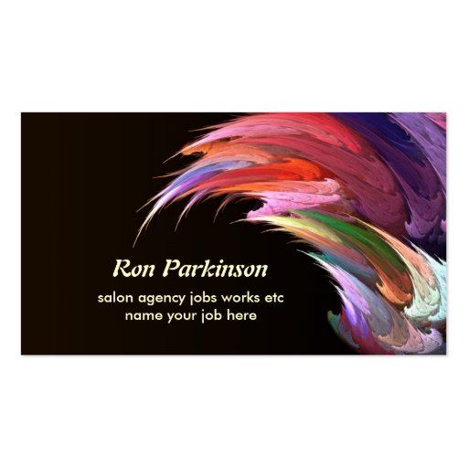 artistic creative business card (front side)