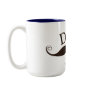 Artistic Dad Illustrated Mustache Mug