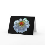 Artistic dahlia and meaning greeting card