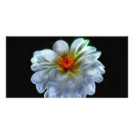 Artistic dahlia and meaning photo card
