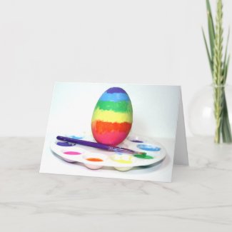 Artistic Easter Egg Photography card