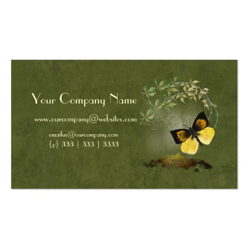 Artistic, Elegant- Painted Butterfly- Business Car Business Card Templates