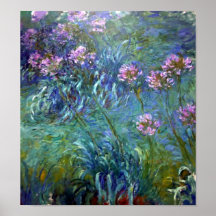 Artistic Fine Art Flowers by Monet Print