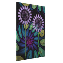 Artistic floral fantasy wallart canvas print