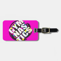 Artistic Gymnastics Paint Pink Bag Tags
