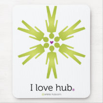 Artistic Hub: I love hub mousepads