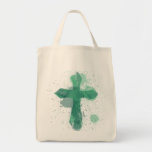 Artistic Jesus Cross for Easter Sunday Canvas Bag