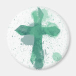 Artistic Jesus Cross for Easter Sunday Refrigerator Magnet