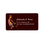 Artistic Kokopelli Cute Address Labels