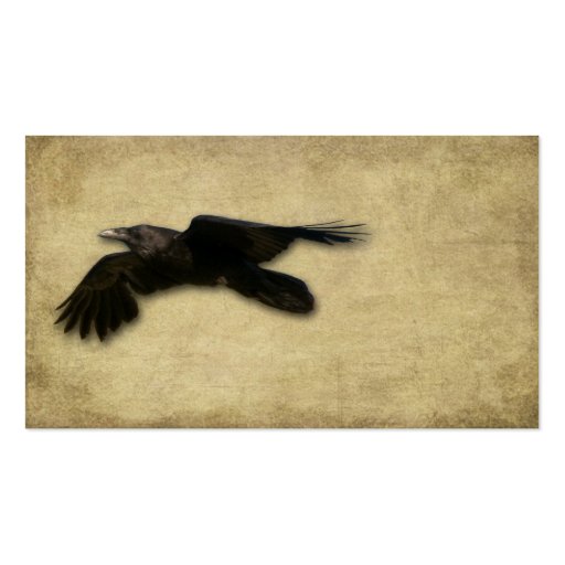 Artistic- Lone Black Crow Business Card Templates