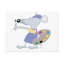 Artistic Mouse Postcard