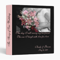 Artistic "Our Wedding Story"  Wedding Album Binder