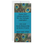 Artistic Peacock Feather Birthday Custom Announcement