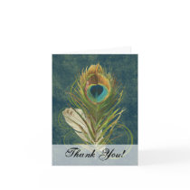 Artistic Peacock Feather Greeting Cards