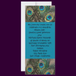 Artistic Peacock Wedding Invitation